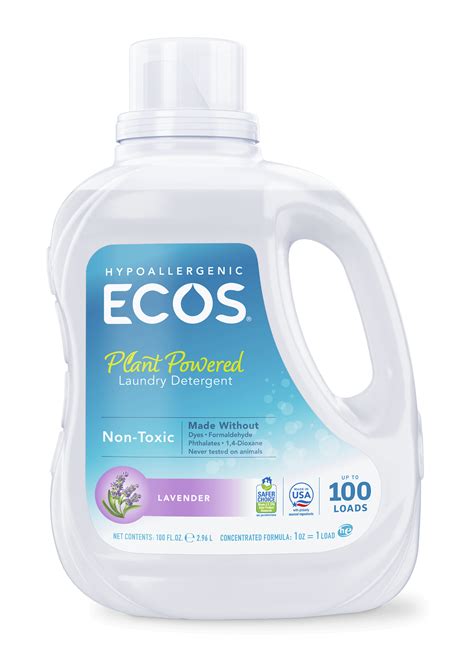 All Natural Hypoallergenic Lavender Laundry Detergent - ECOS®