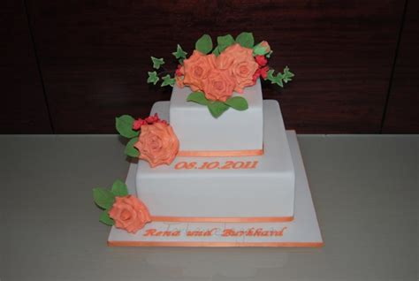 Terracotta Wedding Cake - CakeCentral.com