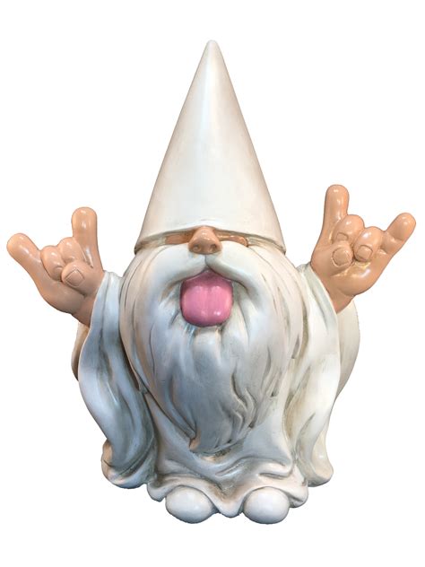 Rocker Gnome – George – This Gnome will Rock your Fairy Garden and Garden Gnomes - 10 Inches ...