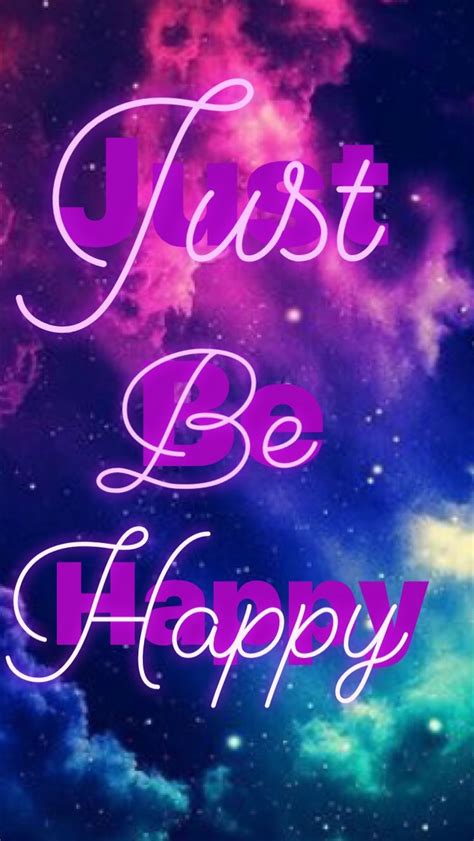 Just Be Happy Inspirational Quotes Wallpaper