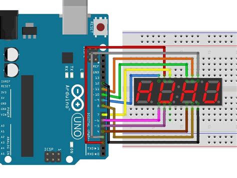 Interfacing Arduino With 7 Segment Display 4 Digit Counter Example - Vrogue