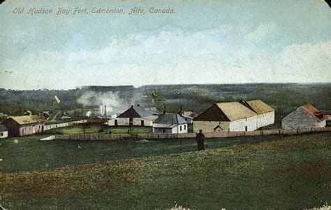 Postcard 13688: Stedman Bros, Old Hudson Bay Fort, Edmonton, Alta., Canada (c1909)