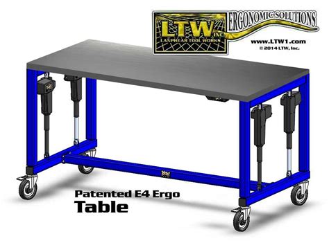 E4 Table - Industrial Adjustable Table - LTW Ergonomic Solutions