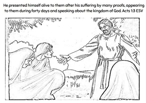 Resurrected Jesus Coloring Pages - Ministry To Children