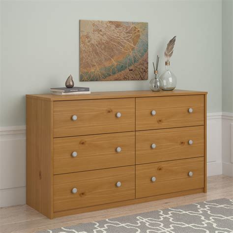 Essential Home Belmont 6 Drawer Dresser - Pine