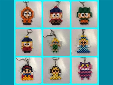 Perler Bead Keychains - Etsy