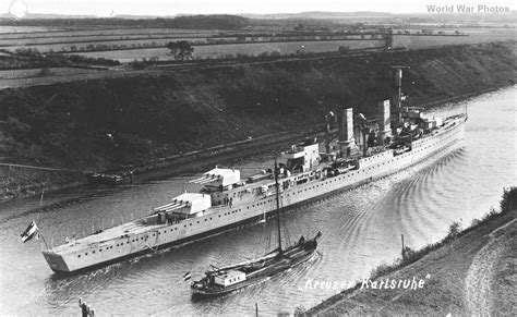 Cruiser Karlsruhe in the Kiel Canal 3 | World War Photos