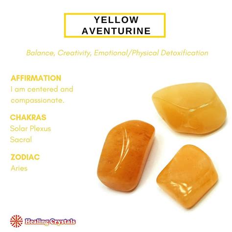 🔮 ℍ𝕖𝕒𝕝𝕚𝕟𝕘 ℂ𝕣𝕪𝕤𝕥𝕒𝕝𝕤 💎 on Instagram: “Yellow Aventurine is Quartz that contains mica and iron to ...