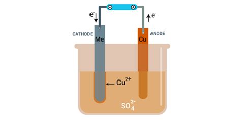 Draw a labelled diagram of electrolytic refining of copper.