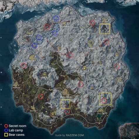 PUBG Vikendi Reborn secret room locations, bear caves, and more ...