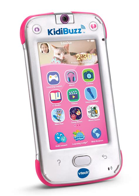 VTech KidiBuzz Smart Device With Text Messaging and More for Kids, Pink ...