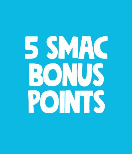 SMAC - SMAC 5 Bonus Points when you activate and register your card