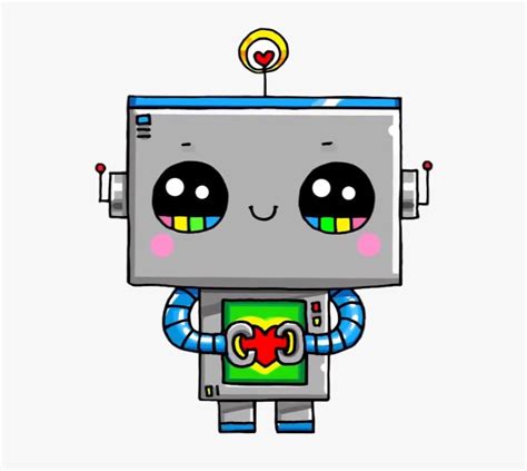 #robot #kawaii #cute - Draw So Cute Robot , Free Transparent Clipart - ClipartKey