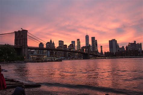 Sunset from Brooklyn Bridge Park : r/nyc