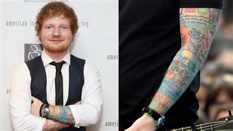 The Meaning Behind 5 of Ed Sheeran's Tattoos - YouTube