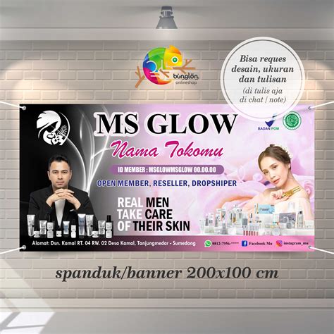 Banner Ms Glow Cdr Contoh Spanduk Makanan Dan Minuman - Riset