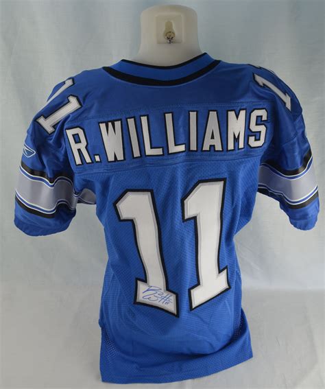 Lot Detail - Roy Williams 2003 Detroit Lions Rookie Autographed Game ...