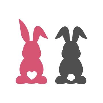 Easter Bunny Silhouette Svg - TopFreeDesigns