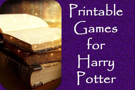 entertaining harry potter party games printables and - harry potter ...