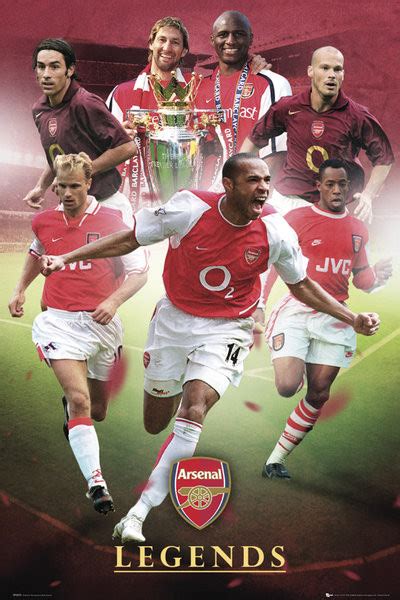 Arsenal - legends Poster | Sold at UKposters