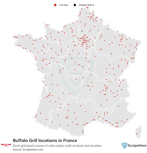 List of all Buffalo Grill locations in France - ScrapeHero Data Store