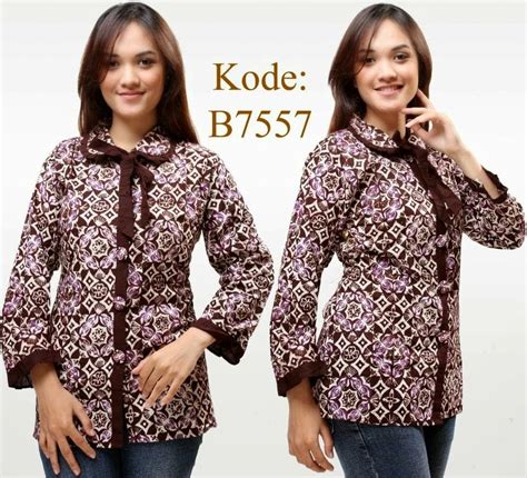 7 Model Baju Batik Kantor Wanita Trendy & Elegan | Model Baju Batik Kantor