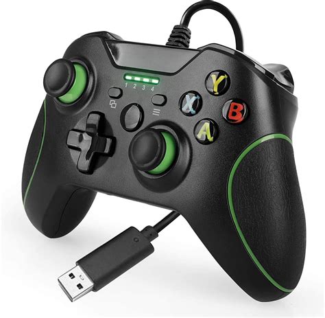 Wired Controller for Xbox One, Xbox One Dual Vibration USB Wired Game ...