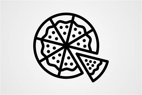 Pizza Vector Icon Design Graphic by Graphixs Art · Creative Fabrica