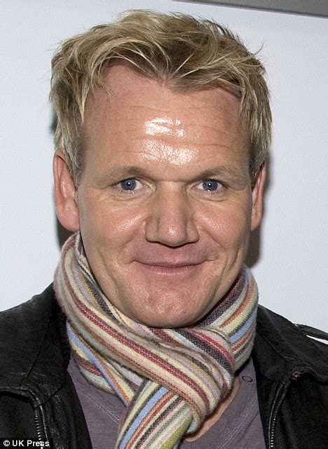 Looking good, Gordon! Mr Ramsay can't wipe the smile off his (new) face ...