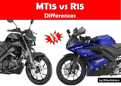 Yamaha R15 vs MT15 Differences - List of 10 Changes