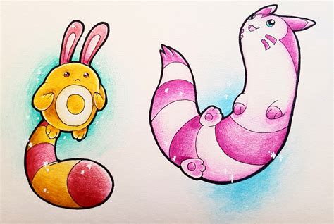 A couple of shiny Pokemon! : r/drawing