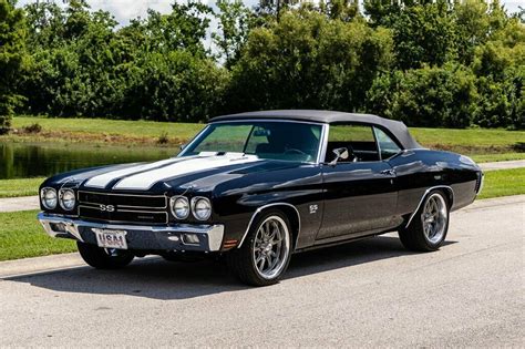 Tuxedo Black Chevrolet Chevelle SS Convertible with 8 Miles available now!