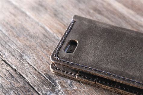 Handmade Leather iPhone 13 Case with Strap Personalized - Gifts For Men