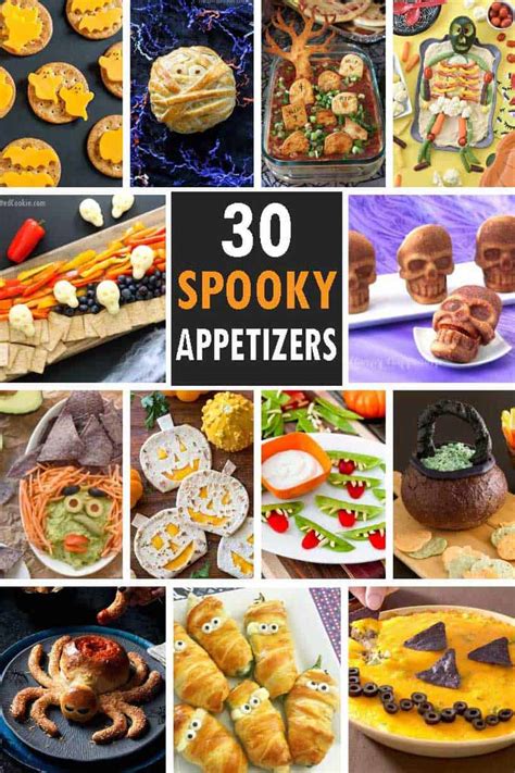 30 HALLOWEEN APPETIZERS and snacks -- fun Halloween party food