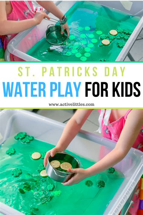 St. Patricks Day Water Play for Kids - Active Littles