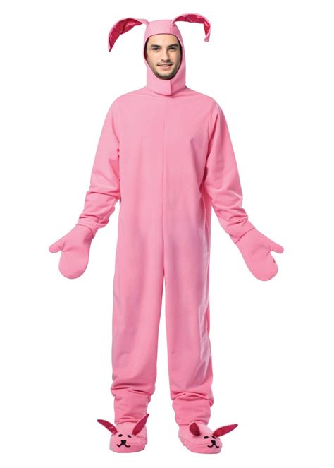 Mens Pink Bunny Costume - Animal Costumes