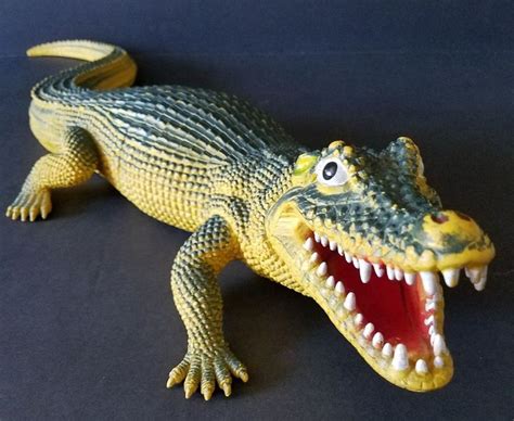 Alligator Crocodile Toy Large Plastic Figure Diorama Pool Pond China 22 inches #Unbranded ...