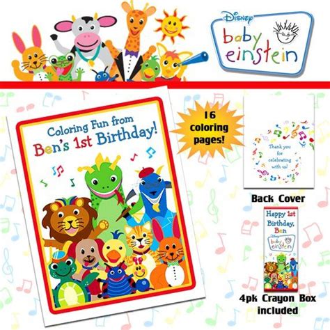 Baby Einstein Coloring Book with Crayons | Baby einstein, Coloring books, 1st boy birthday