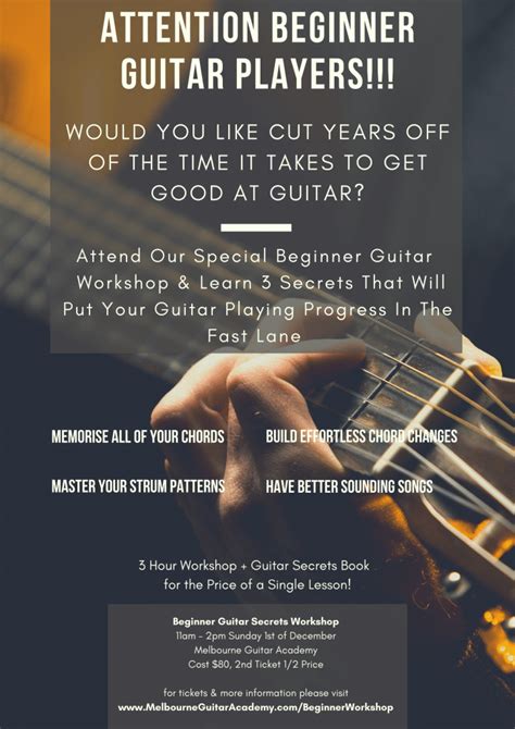 Beginner Workshop - Melbourne Guitar Academy