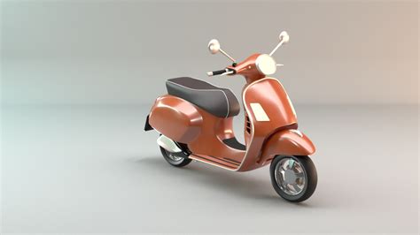 Vespa scooter model - TurboSquid 1511375