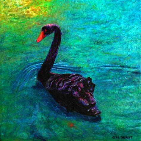 Black Swan Painting by Michael Durst