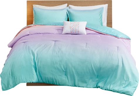 Kids Candy Ombre Aqua 4 Pc Full/Queen Comforter Set in 2021 | Girls bedroom teal, Tween girl ...