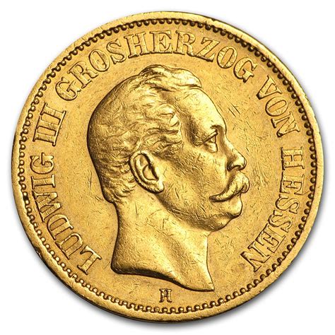 Buy 1873 Germany Gold 20 Mark Ludwig III XF | APMEX