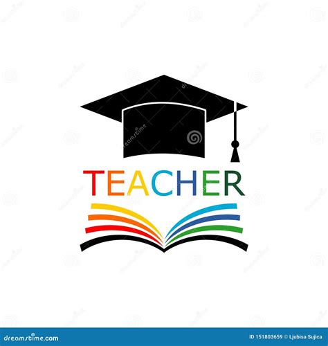 Education Logo Design Template, Teacher Color Logo Stock Vector - Illustration of academy ...