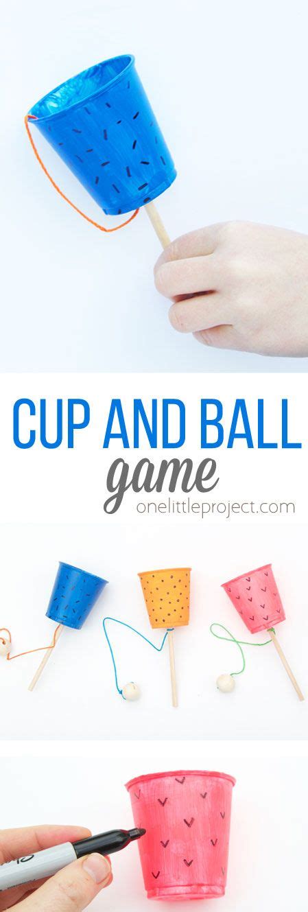 Cup and Ball Game | Crafts for kids to make, Fun crafts for kids, Easy ...