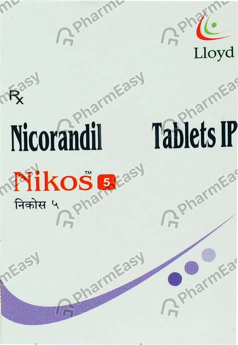 Buy Nikoran 5 MG Tablet (10) Online at Flat 15% OFF | PharmEasy