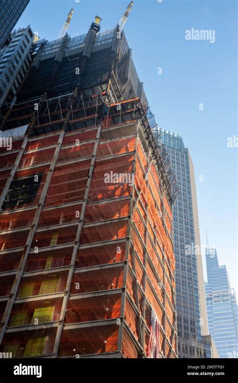 Construction Site at 270 Park Avenue, Entire Block supertall, NYC, USA ...