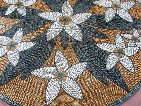 mosaic pebbles artwork by John Botica ~ craft art ideas