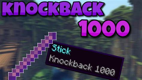 How to make a knockback stick in minecraft bedrock