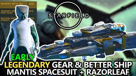 Starfield - Legendary Spacesuit & Upgraded Ship EARLY - Mantis Side ...